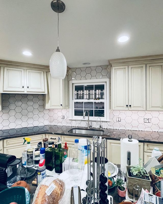 Custom tile backsplash