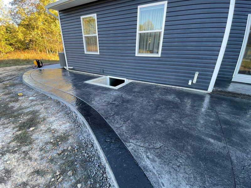 Stamped Concrete Installation