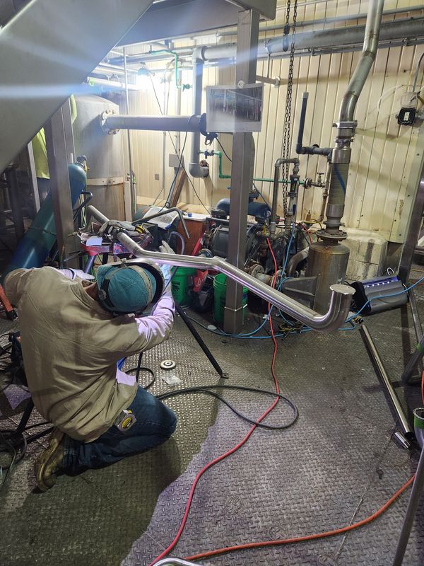 Precision Sanitary Piping Installation