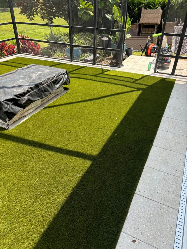 Patio Turf Installation