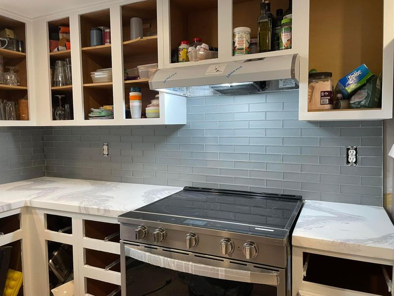 Backsplash Install 