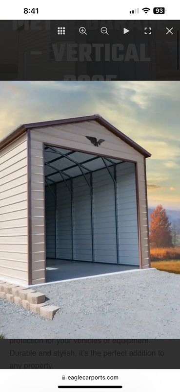 Carports and garages or even man caves