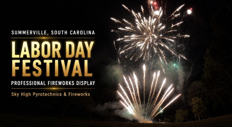 Summerville SC Labor Day Festival Fireworks Display