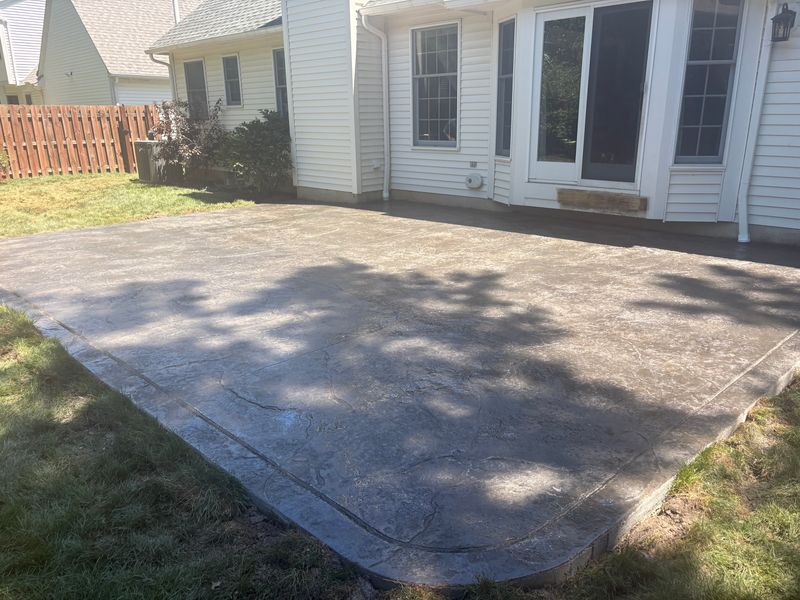Stamped Concrete Installation