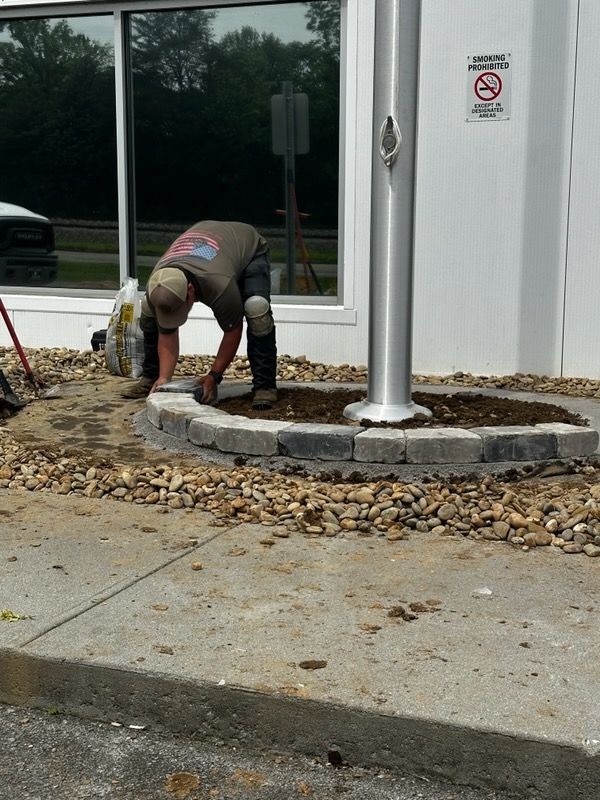 Elegant Flagpole Floral Transformation: Enhancing Newport, TN's Aesthetic Appeal with Jeremiah's Expertise