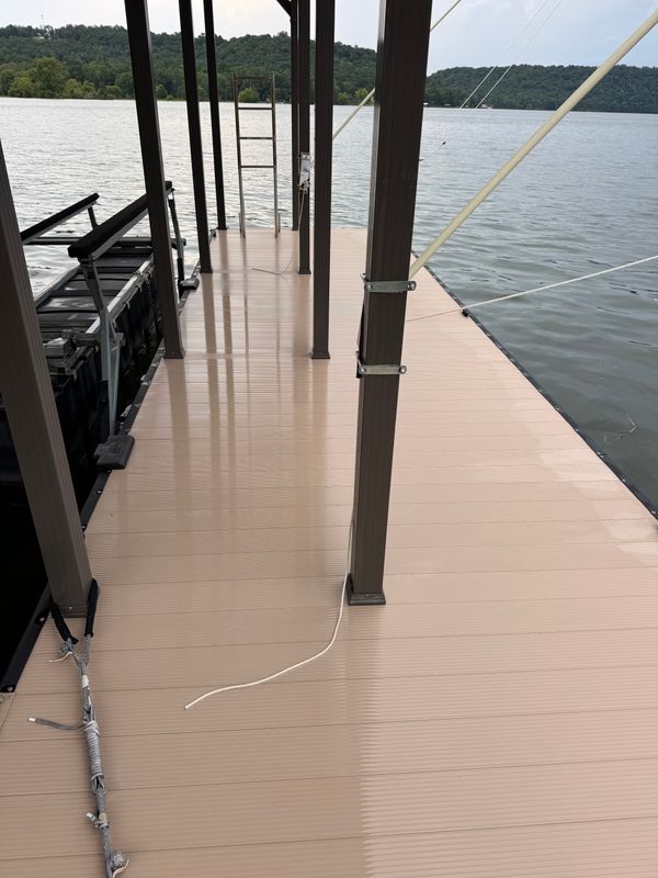 Lake Dock Pressure Washing