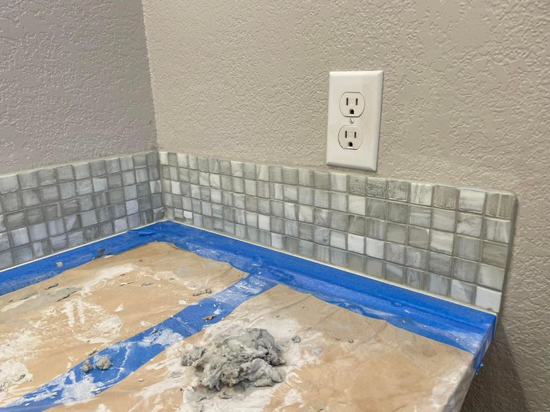 Backsplash Install 