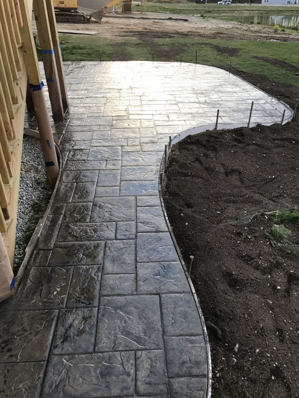 Stamped Concrete Installation