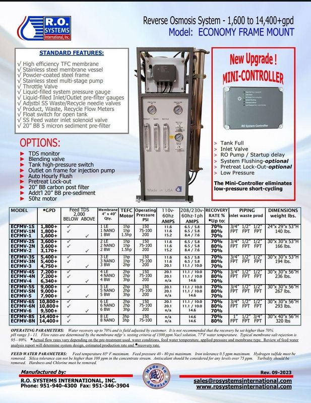 Whole house reverse osmosis system installation