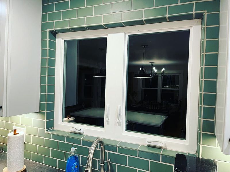 Custom tile backsplash