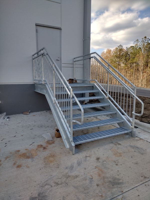 Structural Stair and Rail Erecting