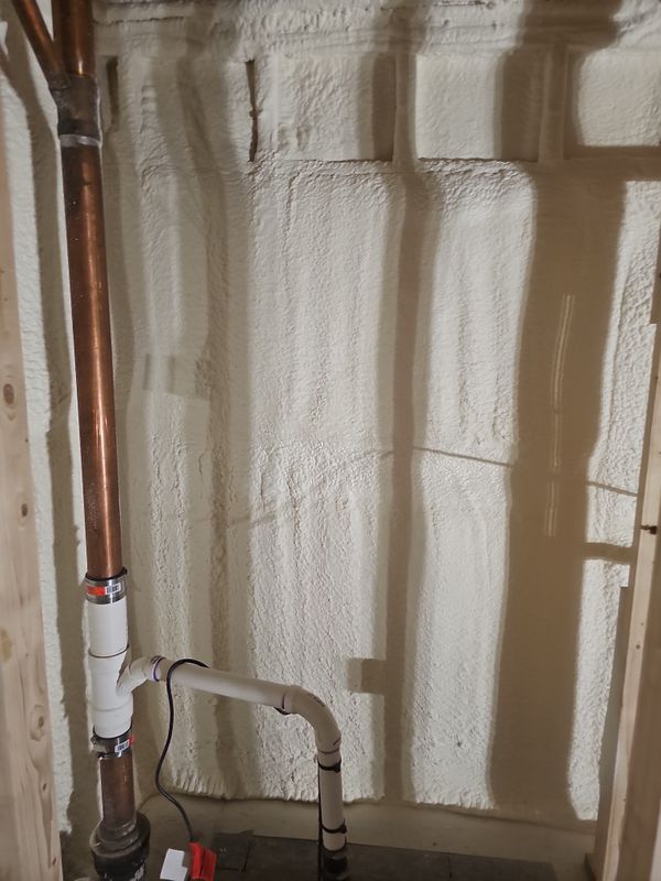 Spray foam insulation