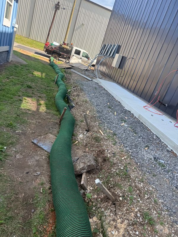 French drain and foundation waterproofing