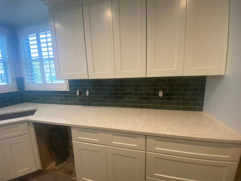 Backsplash Install 