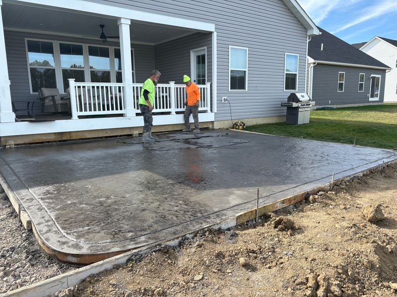 Stamped Concrete Installation