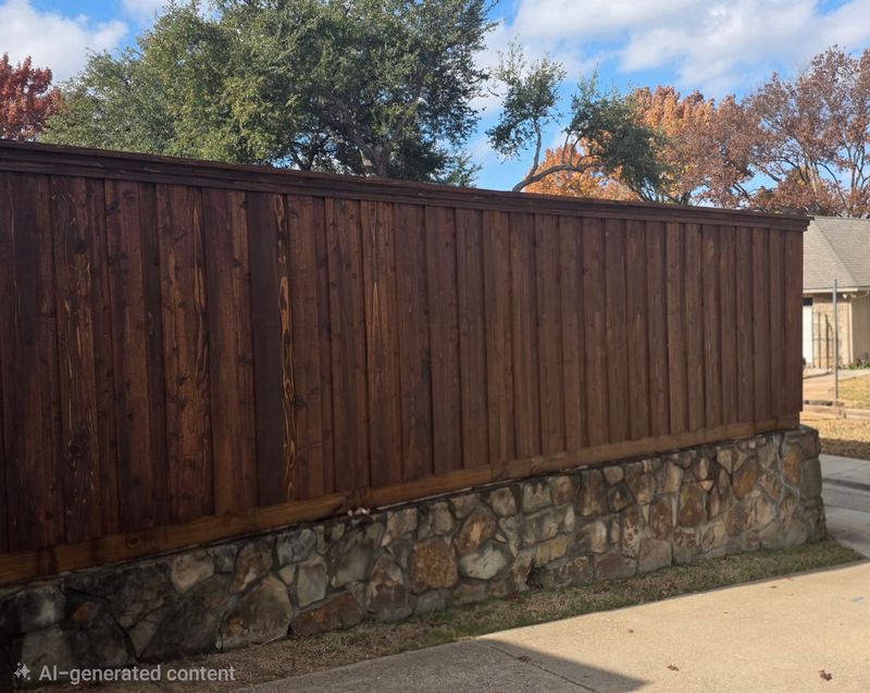 Premium Board-on-Board Cedar Fence with Decorative Cap and Trim