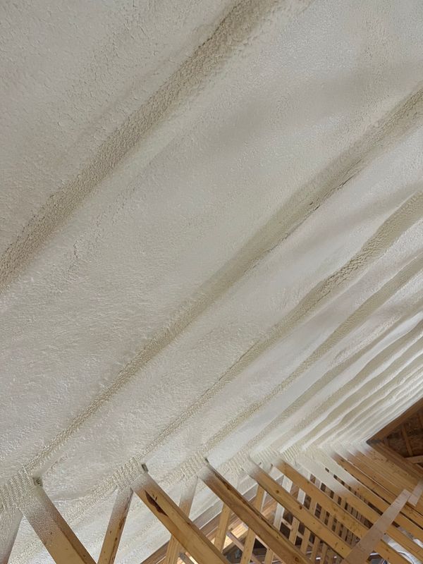 New Home Construction Spray Foam Insulation