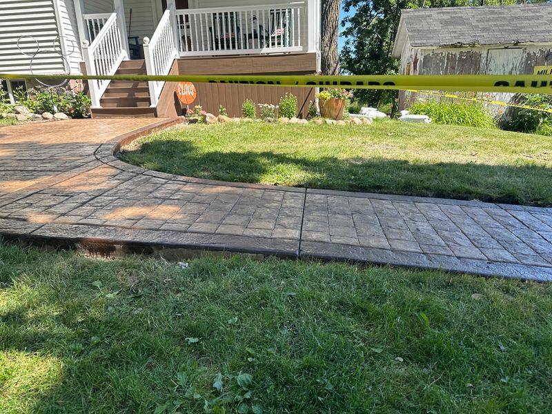 Stamped Concrete Installation