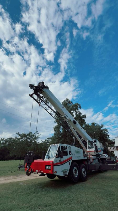 30 tons up to a 90 ton crane available for crane services