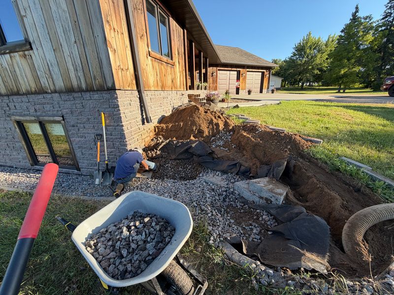 Rock and Mulch Installation