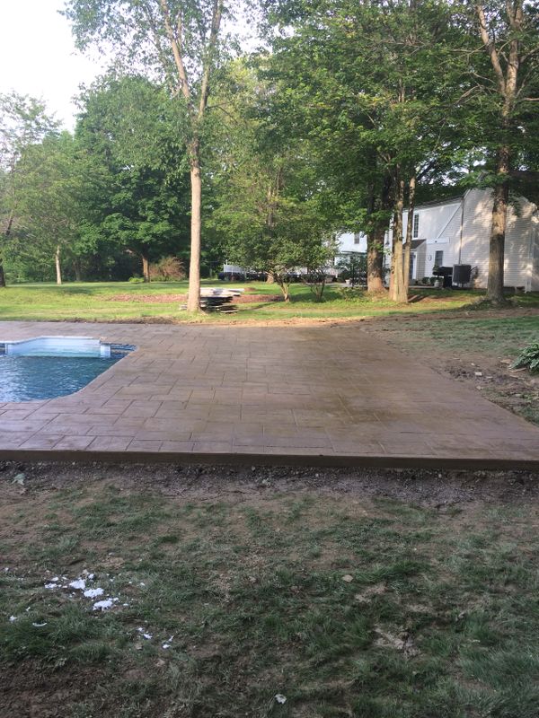 pool concrete installation