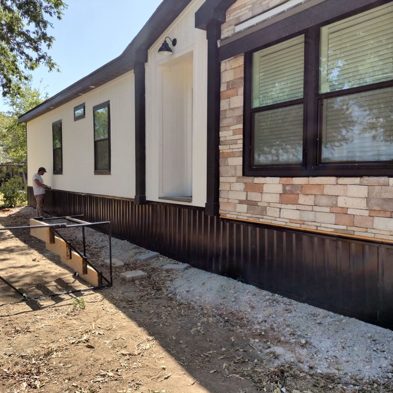 Mobile Home Skirting Installation