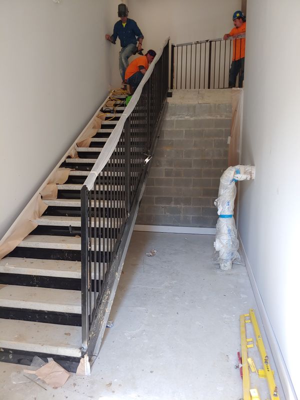 Structural Stair and Rail Erecting