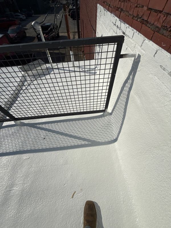 Commercial SPF Roofing Install