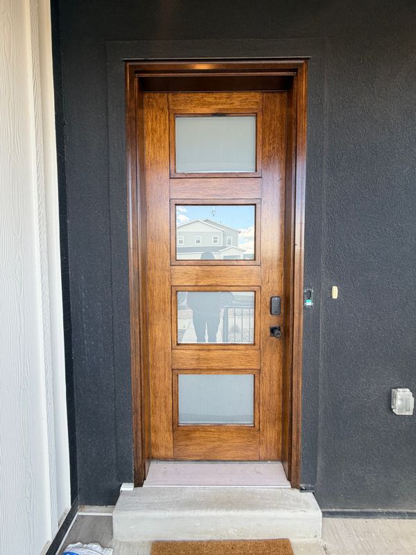 Front Door Staining