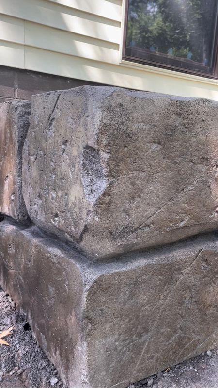 Carved Concrete Retaining Walls 