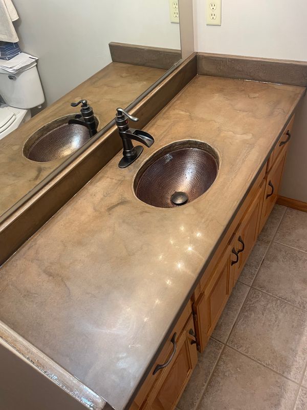 Concrete counter tops