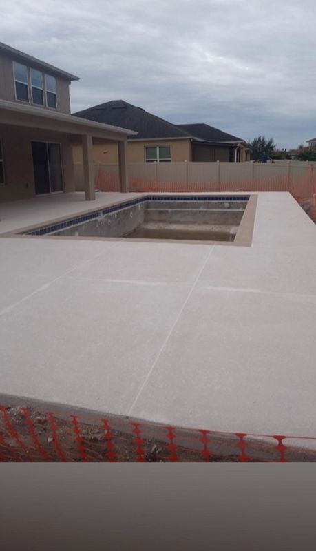 Pool deck resurfacing