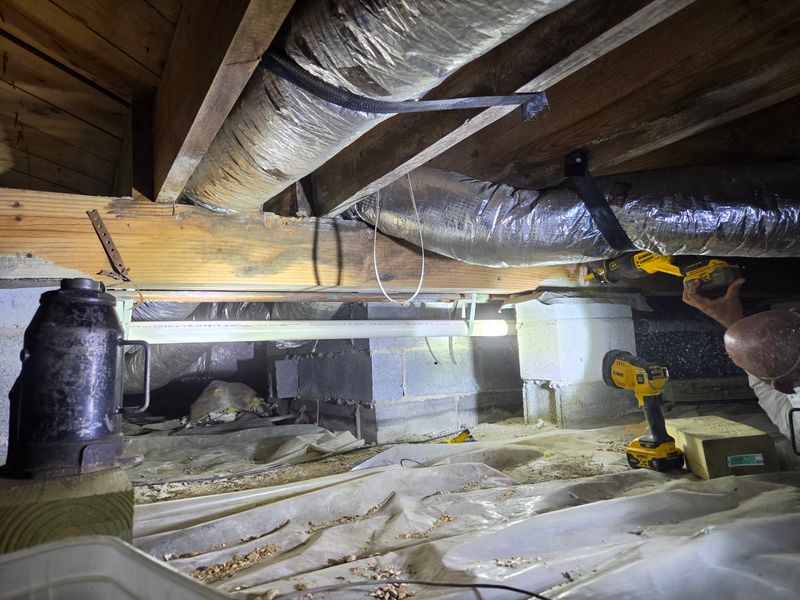Crawl Space Structural Beam & Floor Joist Repair in Windsor, VA
