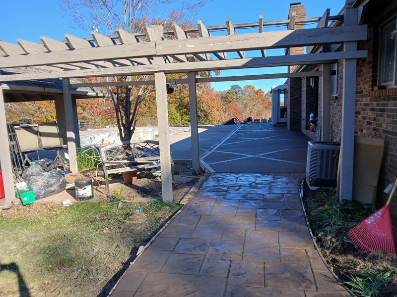 Stamped Concrete Installation