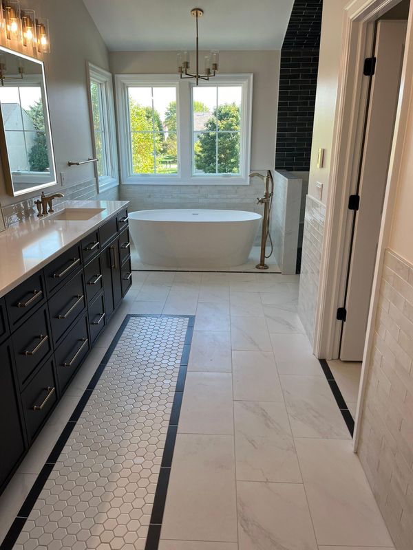 Tile installation
