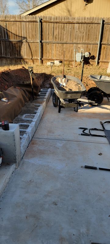 Retaining Wall Installation