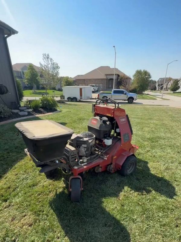 Lawn treatment project in Shawnee, KS