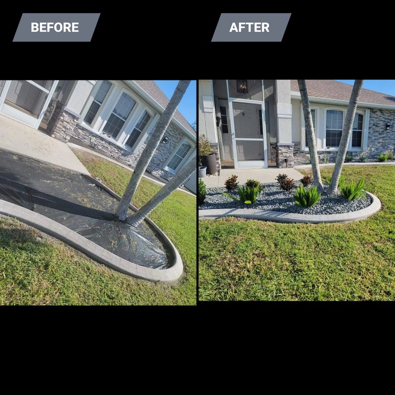 Mulch and Rock Installation