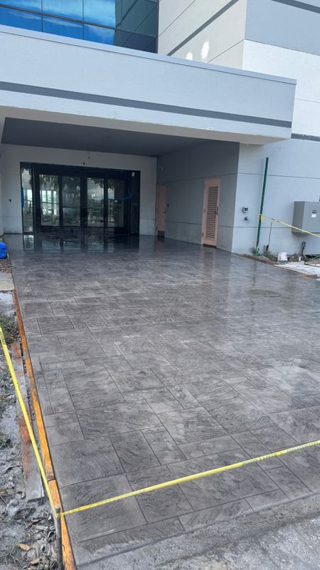 Stamped Concrete Installation