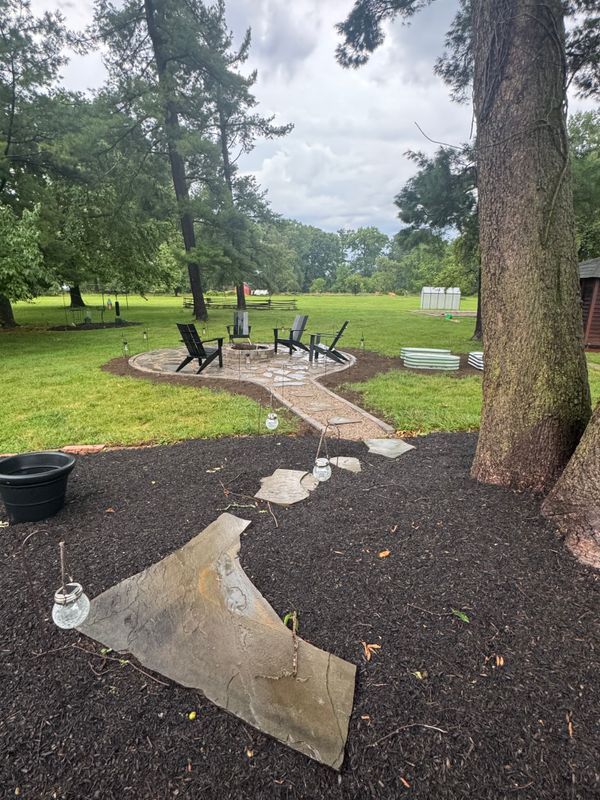Flagstone Walkways & Fire Pits