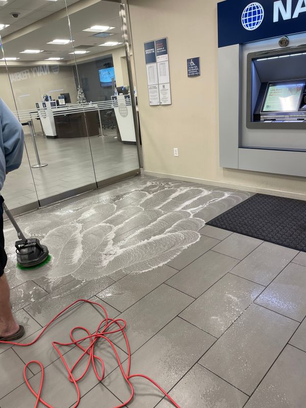 Floor scrubs 