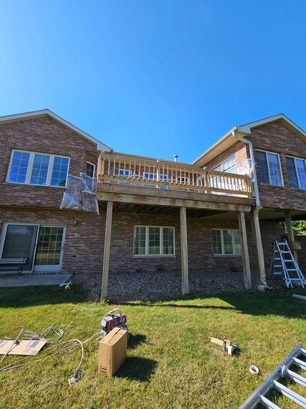 Deck staining 