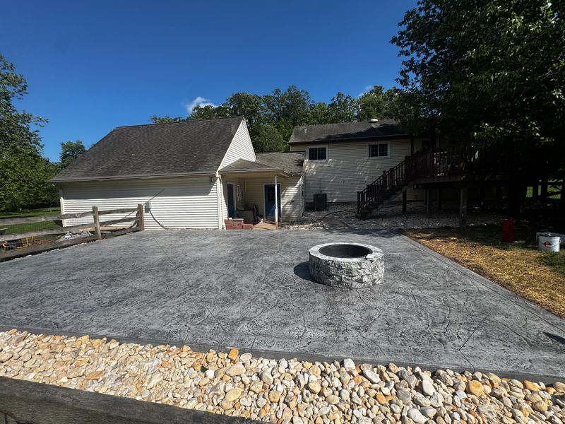 Outdoor Living Transformation: AWG Builds & Renovations Crafts a Stunning Stamped Patio Retreat