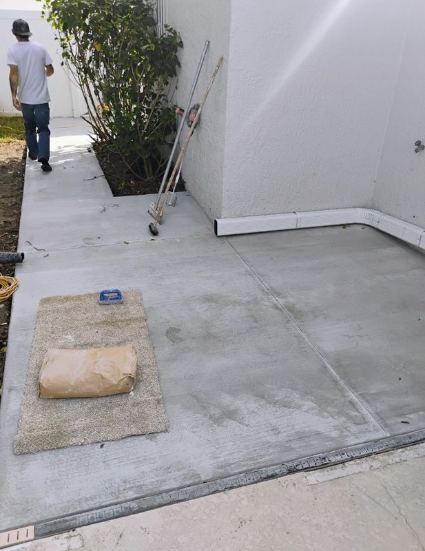 Pool deck resurfacing