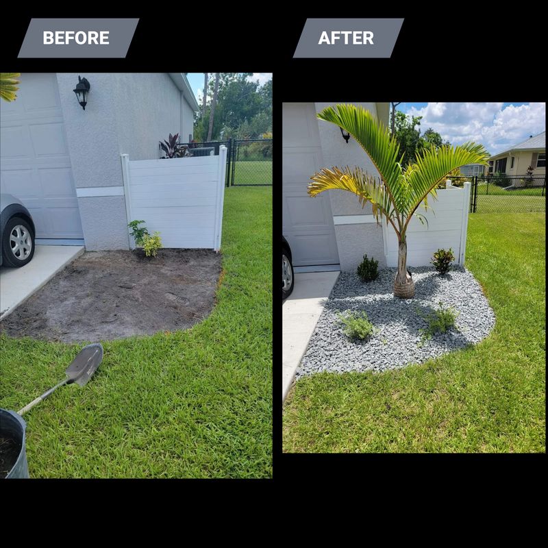Mulch and Rock Installation