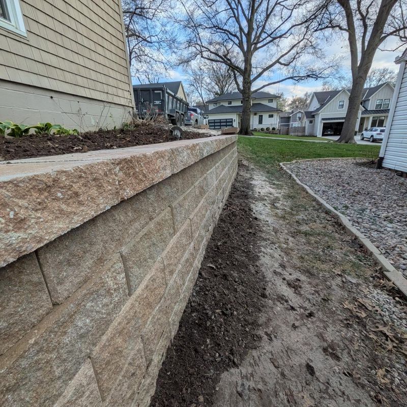 Retaining Wall Installation