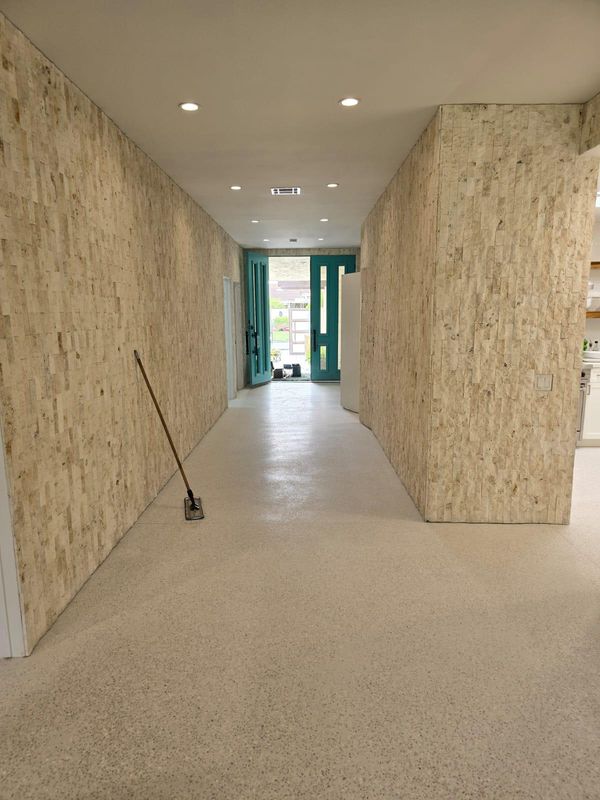Terrazzo flooring