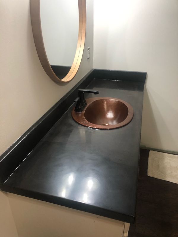 Concrete counter tops