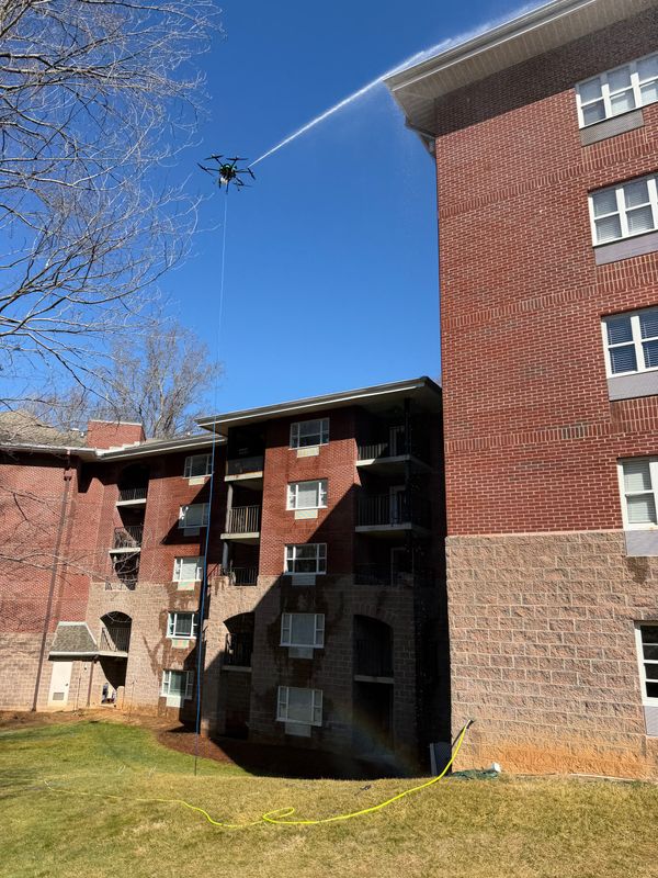 Drone Pressure Washing