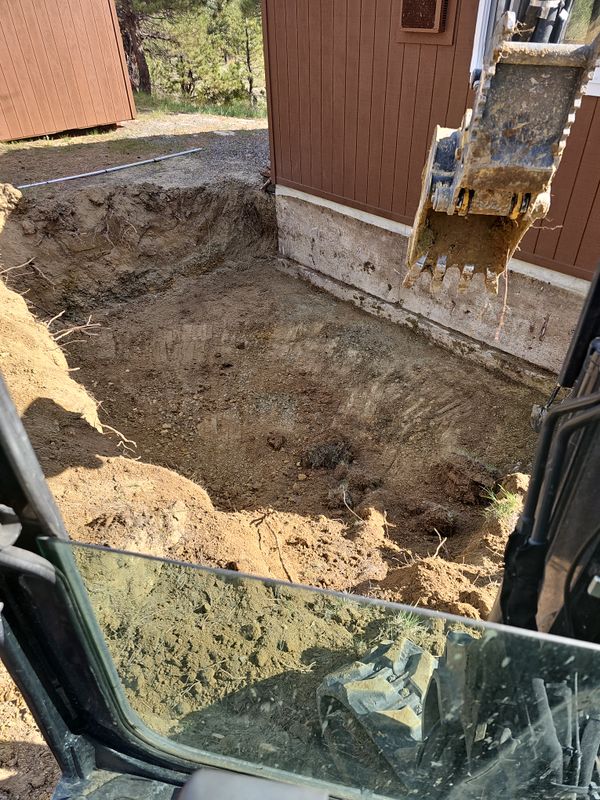 Excavation and new septic systems